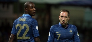 Eric Abidal and Franck Ribery Source: GettyImages